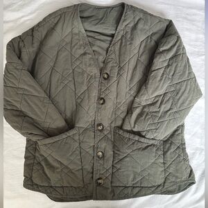 Quilted Olive Green Jacket